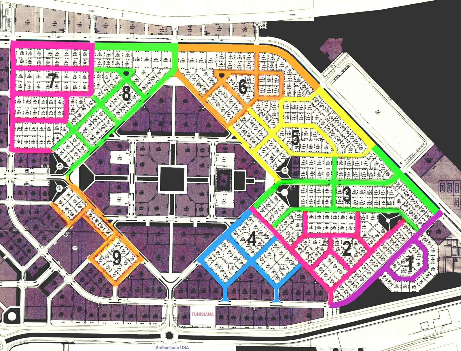 Plan du quartier